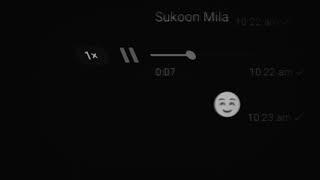 Sukoon Mila || new Love song whatsapp Status || Black screen whatsapp status || Dp world ||