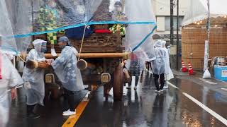 佐原の大祭秋祭り　冷雨の金曜日　仲川岸　2022/10/7 32