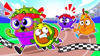 Fun Sports Day Song 📣 I Want To Go First 👟 Kids Songs & Nursery Rhymes by VocaVoca Sing-Song 🎤🥑