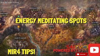 THE BEST MAP SPOTS TO FARM ENERGY RED MEDITATING MIR4 TIPS