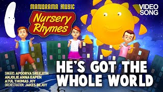 He's Got The Whole World  | English Nursery Rhymes Video | Jakes Bejoy | Children Rhymes