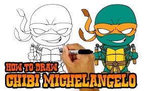 How to Draw Michelangelo | Teenage Mutant Ninja Turtles