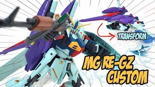 Gundam Using AK-47? - MG Re-GZ Custom Speed Build Review