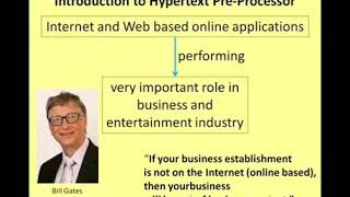 12CA lesson 4 Introduction to hypertext Pre-Processor