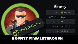 HackTheBox - Bounty Part 1 | Noob To OSCP Episode #15