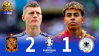 Spain 2-1 Germany 4K UHD Euro 2024 Extended Highlights