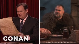 "Game Of Thrones" Shocker: Andy Inherits The Iron Throne | CONAN on TBS