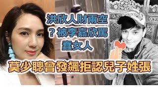 洪欣人財兩空？被李嘉欣罵蠢女人，莫少聰曾發飆拒認兒子姓張