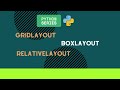 Layouts In Python | BoxLayout, GridLayout, and RelativeLayout using Kivy