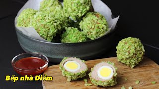 Trứng cút bọc thịt chiên giòn - Scripy meat ball with quail egg - Món ngon đãi tiệc | Bếp Nhà Diễm |