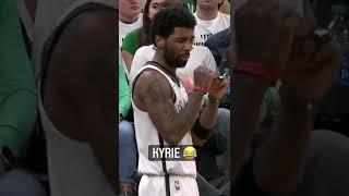 Kyrie Irving messing around with the heckling Celtics fans 😂