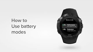 Suunto 5 - How to use battery modes