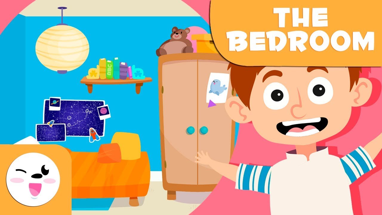 Learning The Bedroom Vocabulary For Kids Youtube