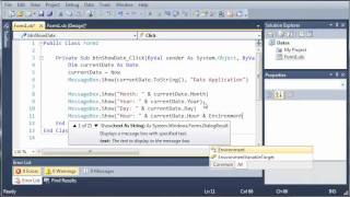 Visual Basic Tutorial - 87 - Dates Part 2