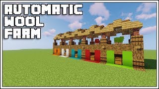 How To Build a Simple Automatic Wool Farm [Tutorial]