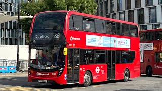 FRV. Stagecoach London Route 86. Stratford - Romford Station. Enviro400 MMC 10303 (YY15 OYU)