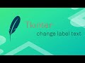 change text of label || tkinter || python