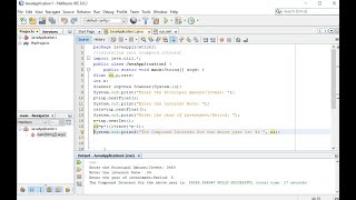 Java Programming Tutorial - Compound Interest