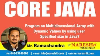 Program on Multidimensional Array with Dynamic Values by using user Specified size in Java?