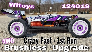 Wltoys 124019 Brushless Upgrade First Run - Fast Crazy!! (Wltoys 144001)