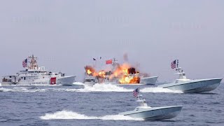 Tension Rises! 2 Ghost Battleships of the US Navy Hits China Warship  in South China Sea