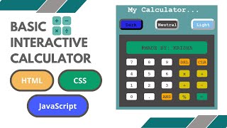 Build a Basic Interactive Calculator Tutorial: HTML Structure