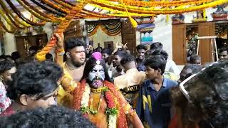 Bowenpally Bharat Potharaj Crazy Theenmar dance at Balamrai bonalu Porp :vasu  #abhilashpadband