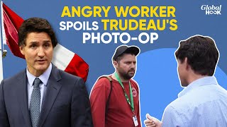 Canadian PM Justin Trudeau Confronted By Steelworker, Heated Exchange Goes Viral