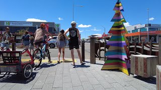 (4k) Summer walk. Taupo CBD. New Zealand | January 2022.