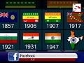 flag_1905 થી 1947 દરમિયાન રાષ્ટ્રધ્વજમાં છ ફેરફાર_six changes to the national flag from 1905 to 1947