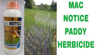 MAC NOTICE PADDY HERBICIDE