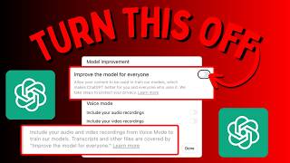How To Enable Data Privacy on ChatGPT (Stop Your Chats Training AI)