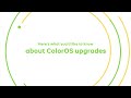 What you'd like to know about ColorOS upgrades?