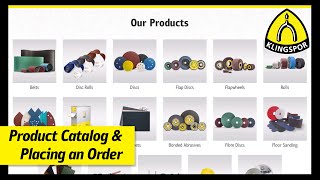 Product Catalog \u0026 Purchases | Navigating Buy.klingspor.com | KLINGSPOR Abrasives USA