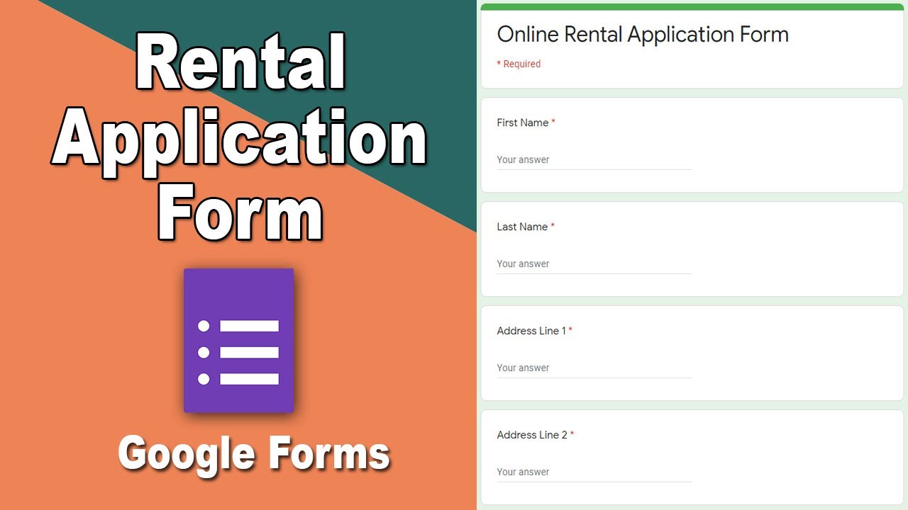 Rental Application Template Google Docs