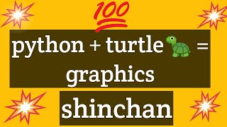 Making shinchan using python turtle🐢 graphics|python programming