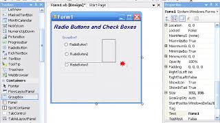 VB ( Visual Basic ) 2008 : Control & Properties - Radio Buttons vs Check Boxes