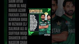 Pakistn's Expected XI 🏏🇵🇰 #pakistan #india #cricket #shorts #fyp