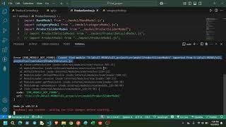 node:internal/modules/esm/resolve:265 throw new ERR_MODULE_NOT_FOUND(