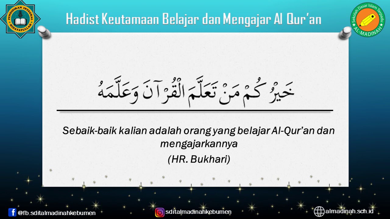 Keutamaan Belajar Al Quran – Sinau