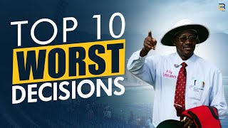 Top 10 Worst Umpire Decisions in Cricket History Ever ❌The Shocking Shameful Umpiring ‼