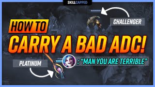 How to Carry BAD LOW ELO ADC Players as SUPPORT! - Support Guide