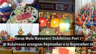 Chennai's 1st Saras Mela Navaratri Exhibition at kalaivanar arangam 100 plus SHG stalls at one place