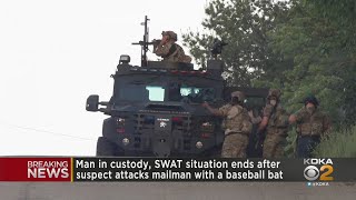 SWAT deployed after mailman attacked with baseball bat