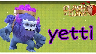 yetti troops|clash of clans|ஓ இது இப்படி தா கொள்ளுமா...இது தெரியாம போச்சே..