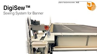 Jentschmann DigiSew™ • Cutting and hemming of big banner