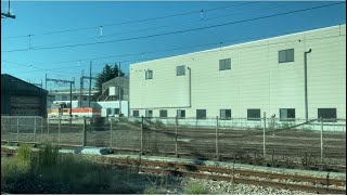 JR東日本大宮総合車両センターとJR貨物大宮車両所とその試運転線と宮原保線基地と大宮鉄道博物館の様子（2024.10.12.8:00）