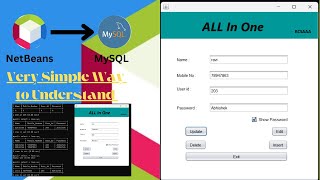 Java : Insert , Update , Delete and Edit form with JDBC using NetBeans | MYSQL Database #coding