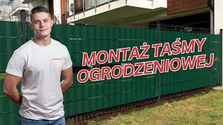 Montaż taśmy ogrodzeniowej PROTECTO™ BOX - polska, oryginalna taśma z Polipropylenu (PP)