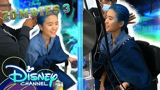 Becoming A-Spen | Terry Hu Hair \u0026 Makeup Timelapse | ZOMBIES 3 | BTS | @disneychannel